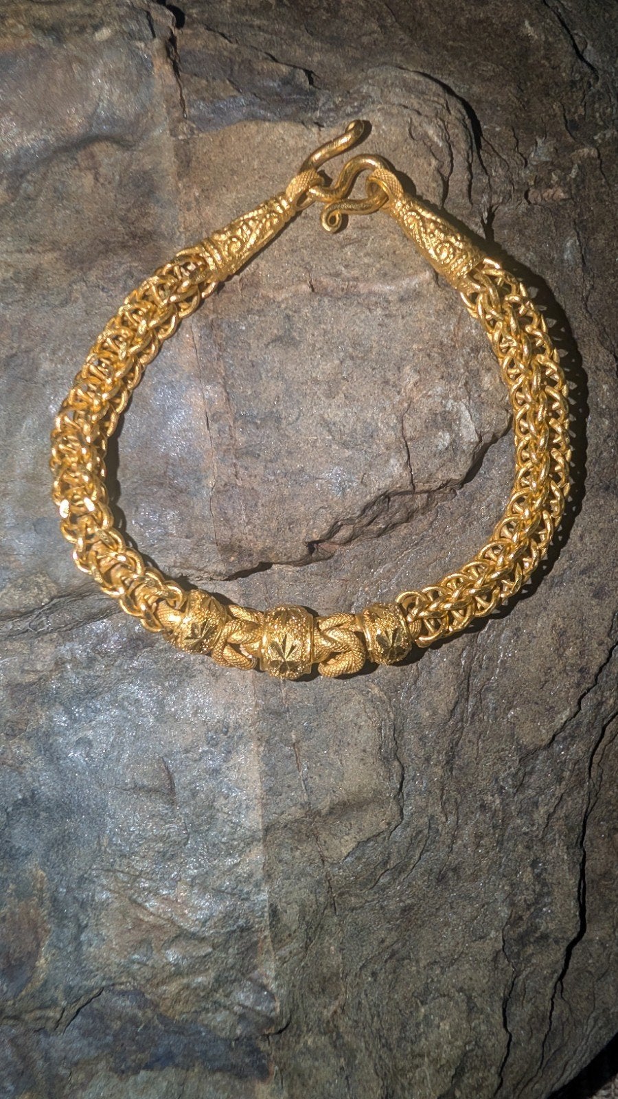 Gouden Armband 23K 96,5% puur goud. 15,21 gram, Antiek en Kunst, Antiek | Zilver en Goud, Ophalen, Goud