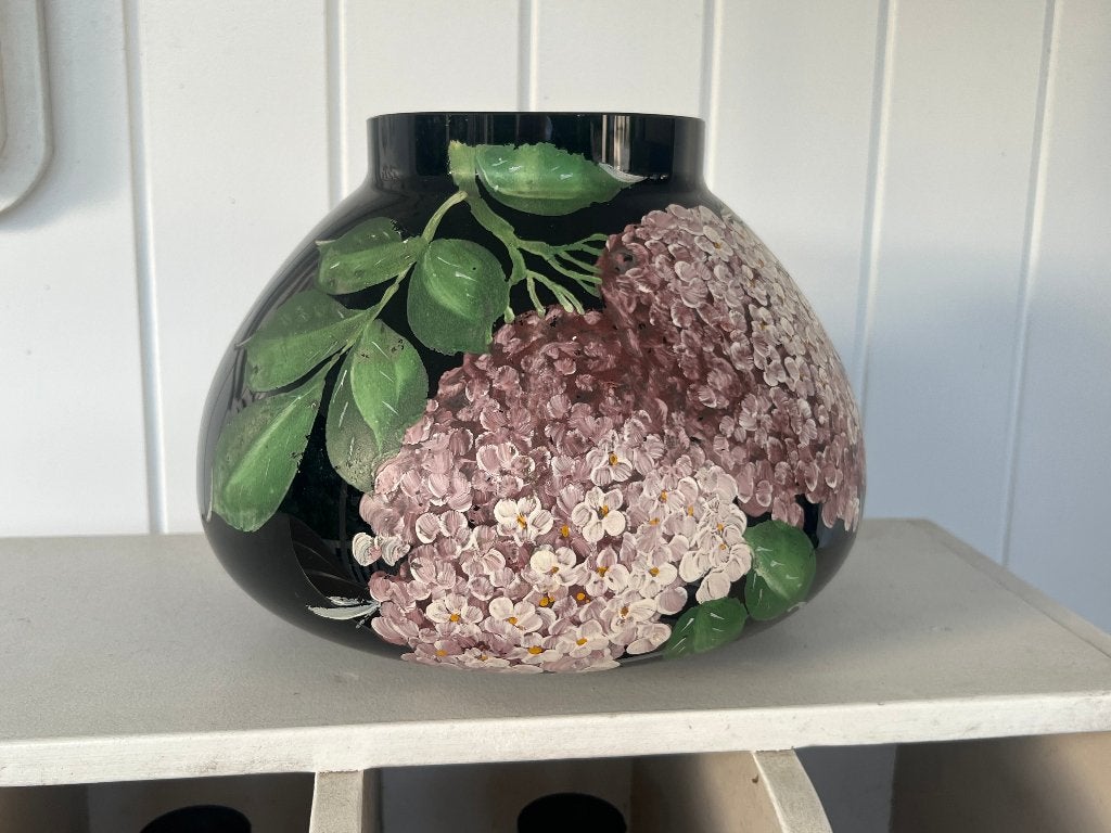 PRACHTIGE VAAS, Ophalen, Handgemaakt, Groen, Glas