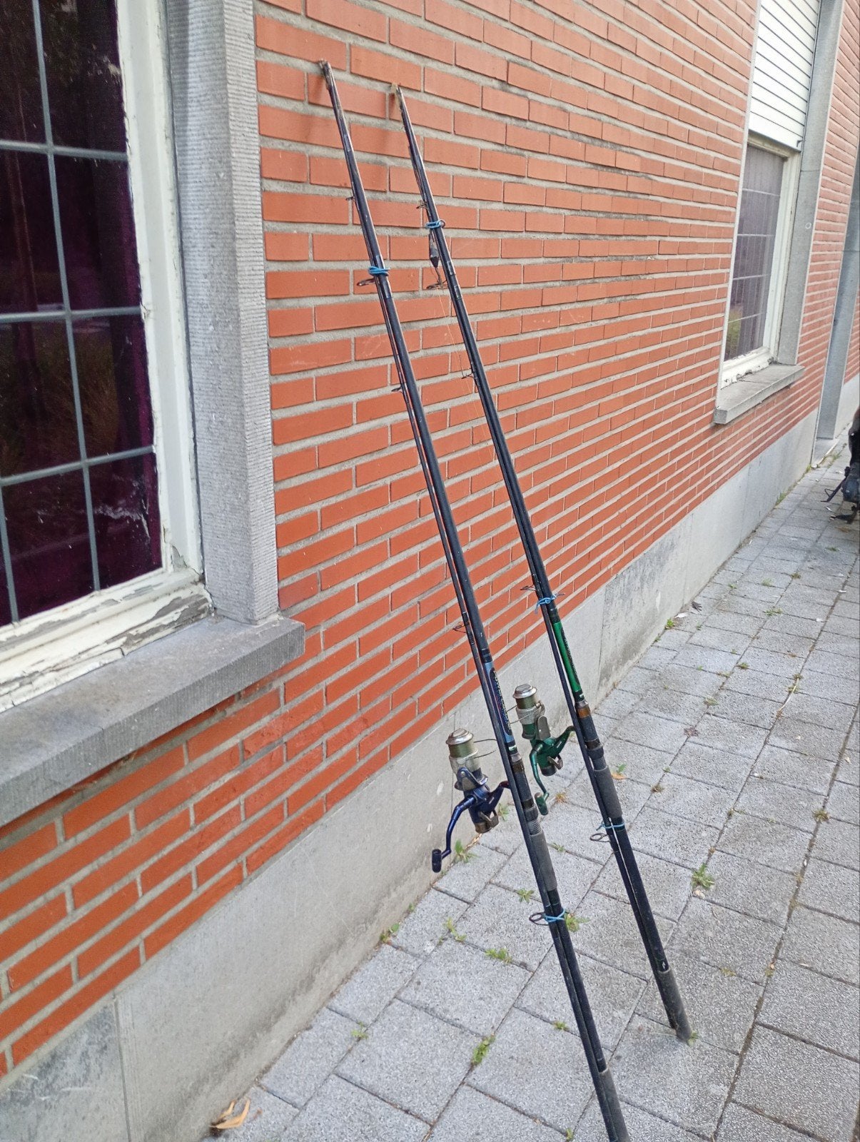 2 karper werphengels lengte 3.8 m, Watersport en Boten, Hengelsport | Zeevissen, Ophalen