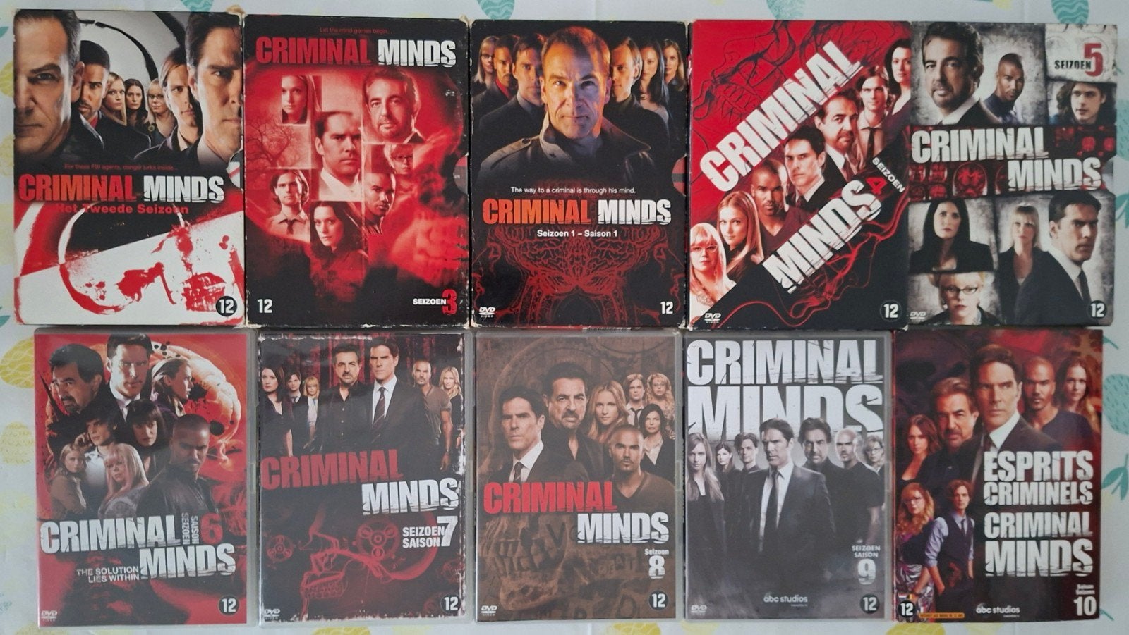 criminal minds seizoen 1-10, Cd's en Dvd's, Ophalen of Verzenden, Seizoen 1