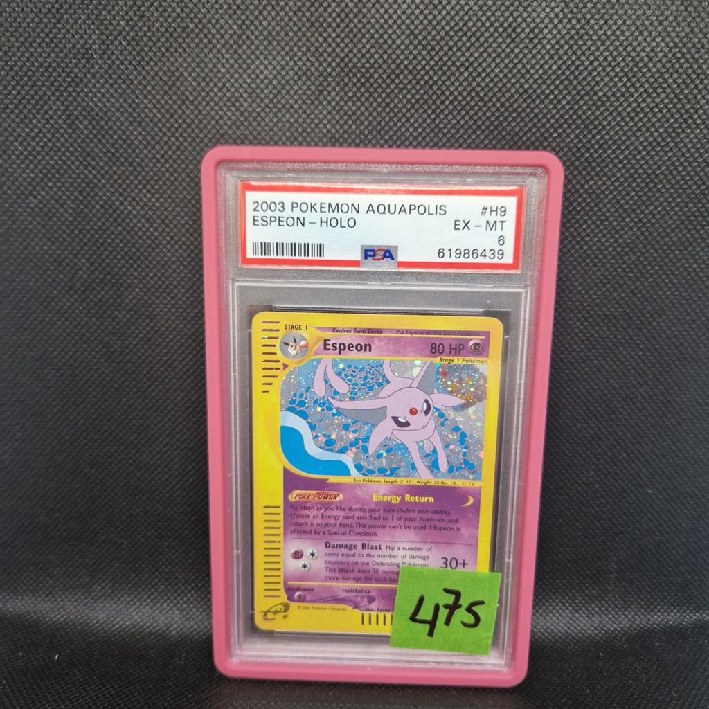 Espéon Holo Aquapolis PSA 6, Enlèvement ou Envoi