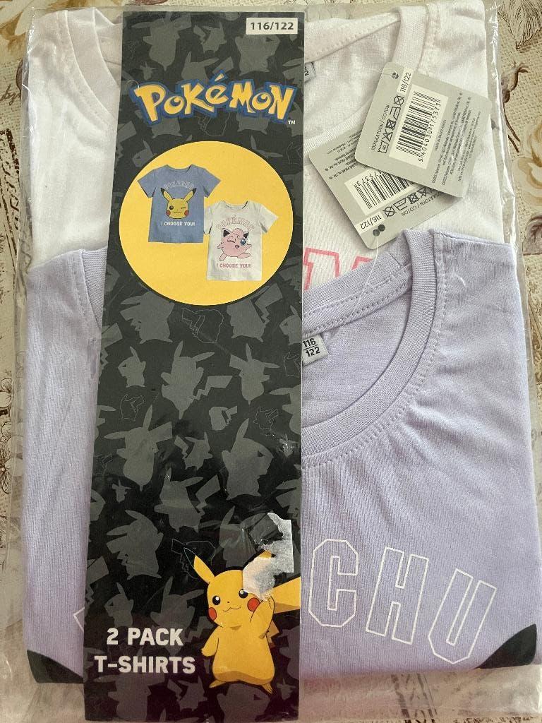Set van 2 t shirts Pokemon - Maat 116 / 122, Ophalen of Verzenden, Nieuw, Meisje, Shirt of Longsleeve