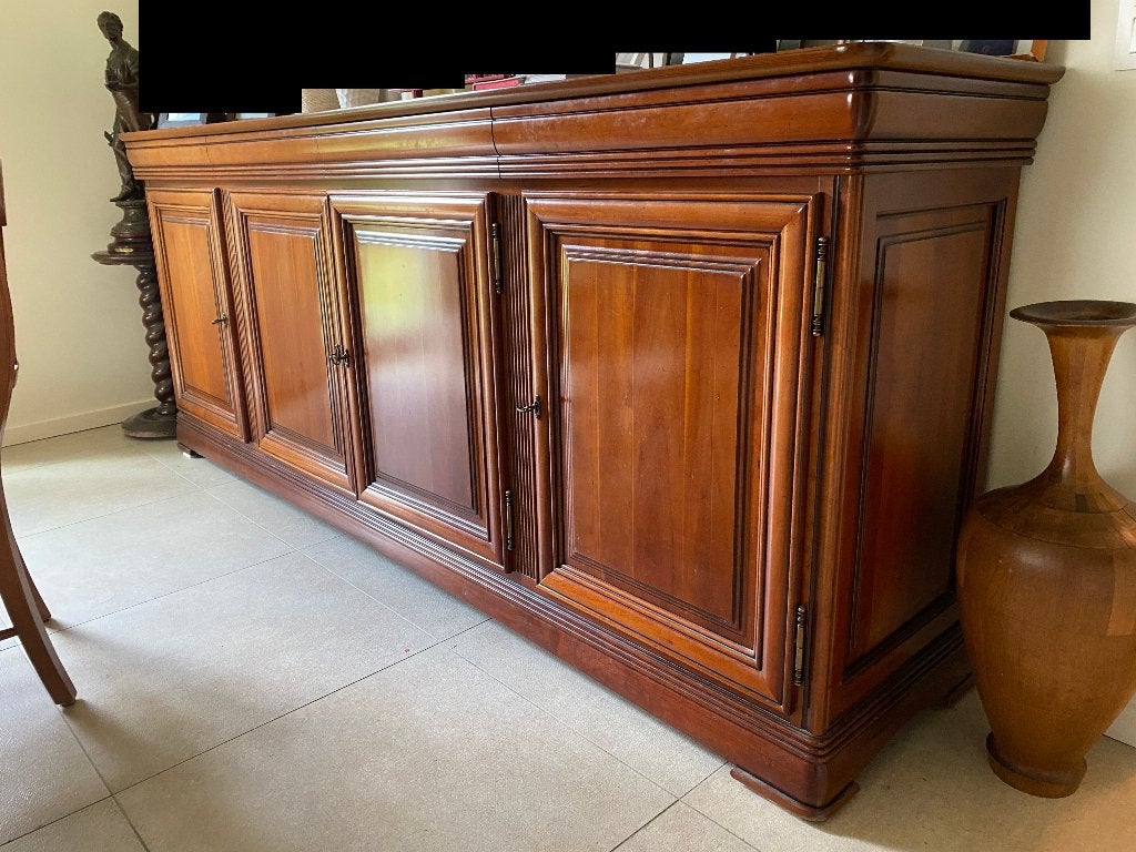 Leefruimte interieur commodekast, Ophalen, Gebruikt, Kersenhout, Gelakt donker kerselaar