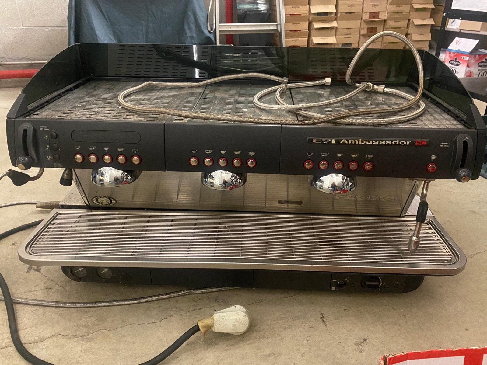 Faema E91AmbassadorSE 3-groeps professioneel espressomachine, Electroménager, Cafetières, 10 tasses ou plus, Enlèvement, Utilisé