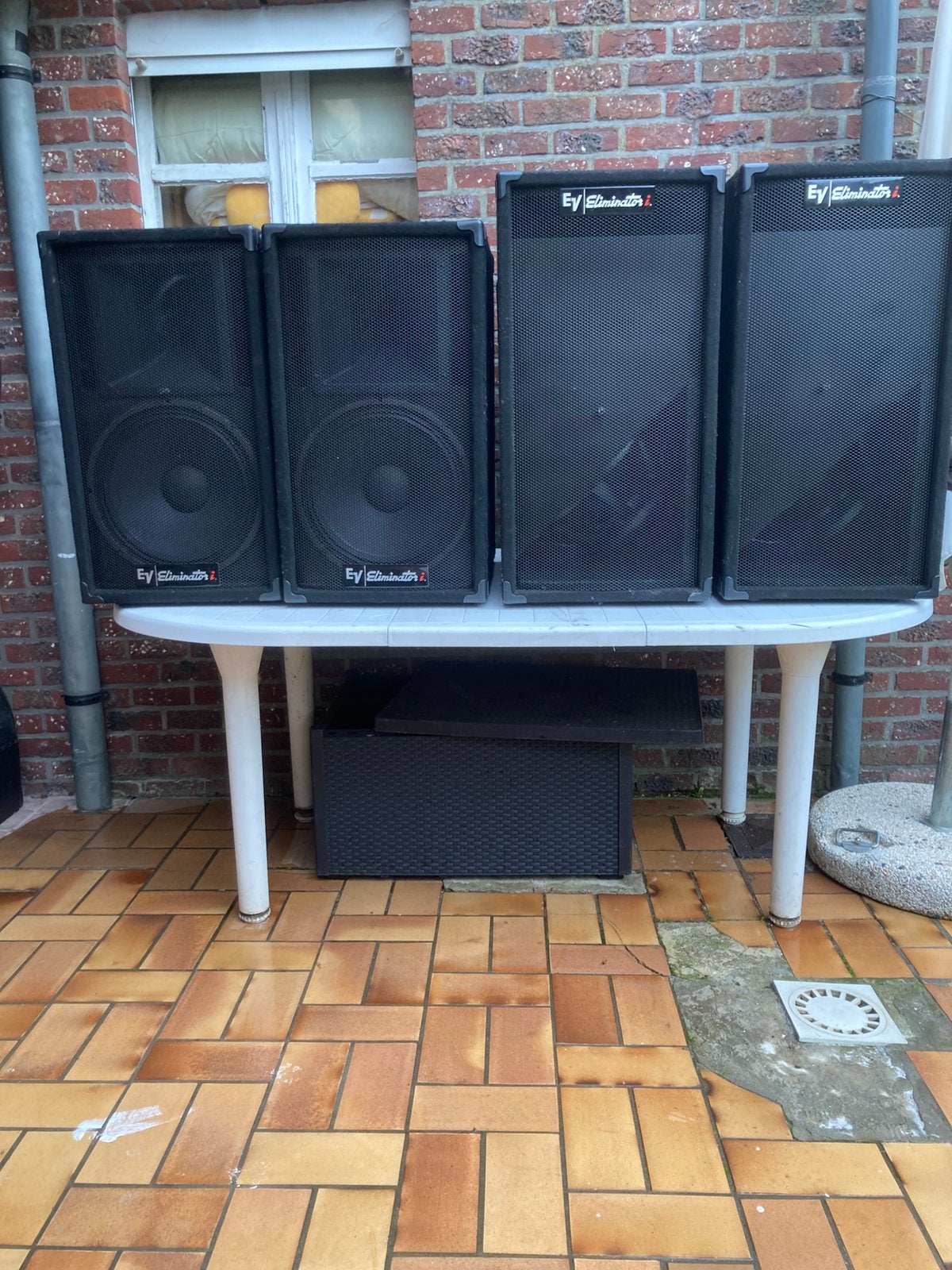 Electrovoice eliminator 2 top 2 bas, Audio, Tv en Foto, Ophalen, Gebruikt, 150 watt of meer, Speakerset