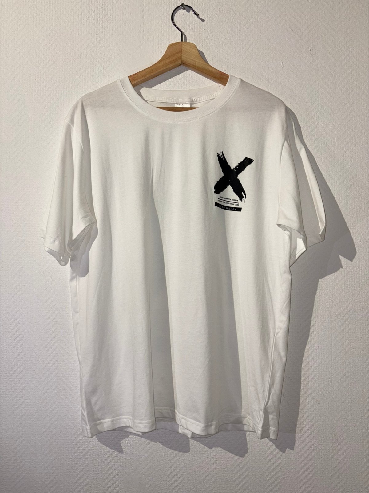 T-shirt neuf avec motif, Kleding | Heren, T-shirts, Ophalen of Verzenden, Zo goed als nieuw, Maat 48/50 (M), Wit