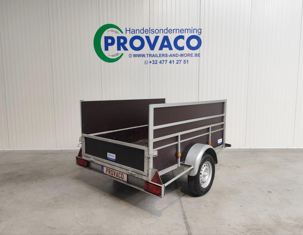 BW-TRAILERS 750kg keuringsvrij I 125x200cm I perfecte staat, Enlèvement