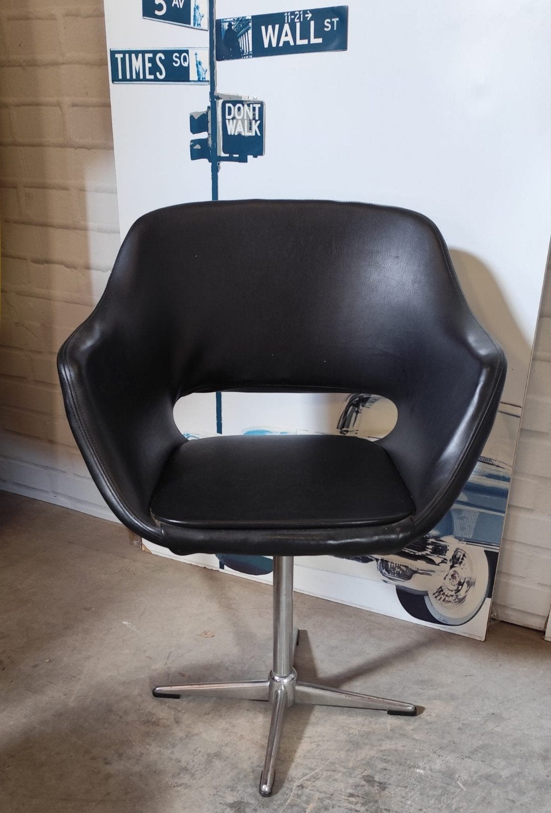retro.vintage draaibare stoel, Ophalen