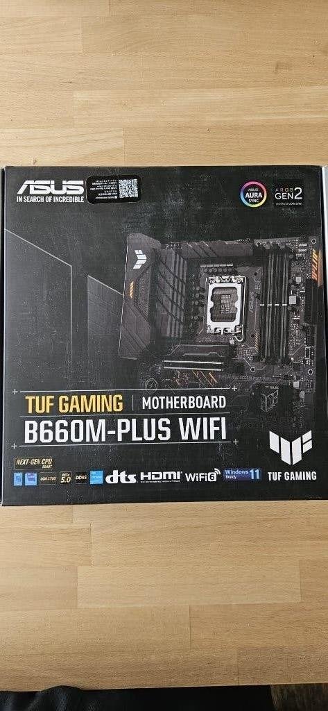 Carte mère ASUS TUF Gaming B660M-PLUS WIFI DDR5 neuve, Informatique & Logiciels, Enlèvement ou Envoi, Neuf, Intel, DDR5