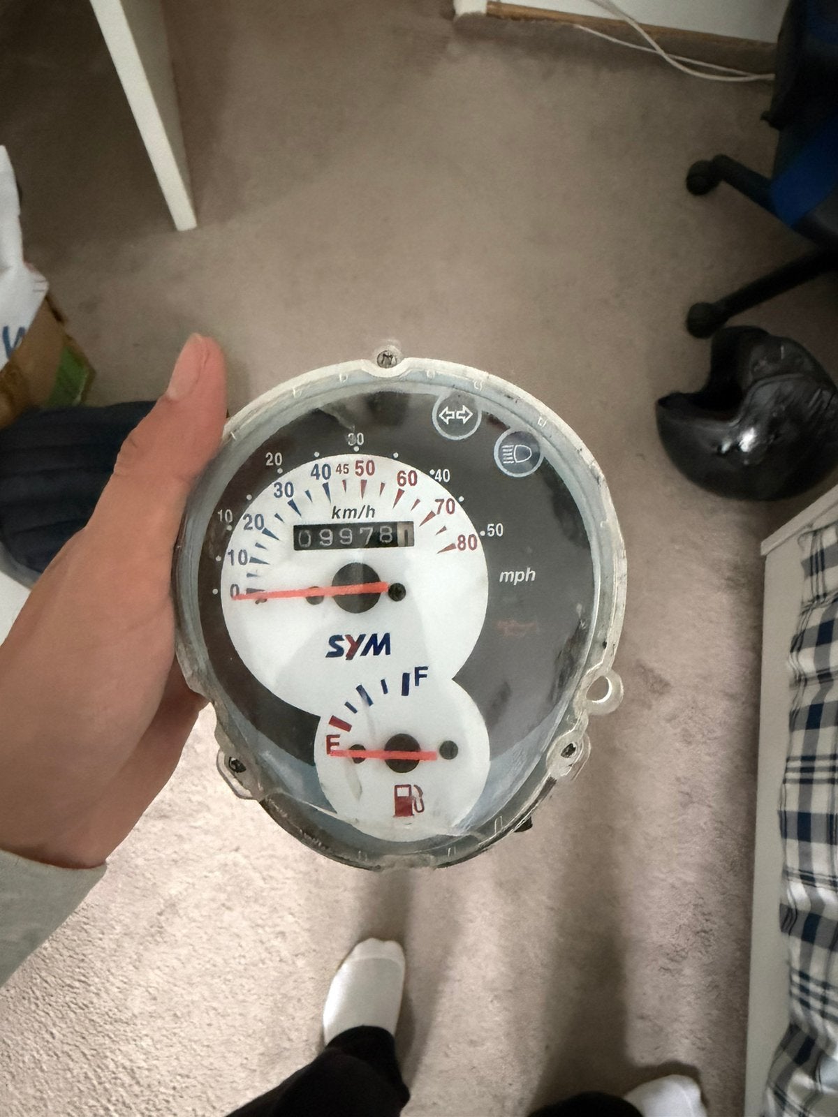 Compteur SYM Mio 50 – 9.978 km, Enlèvement, Comme neuf