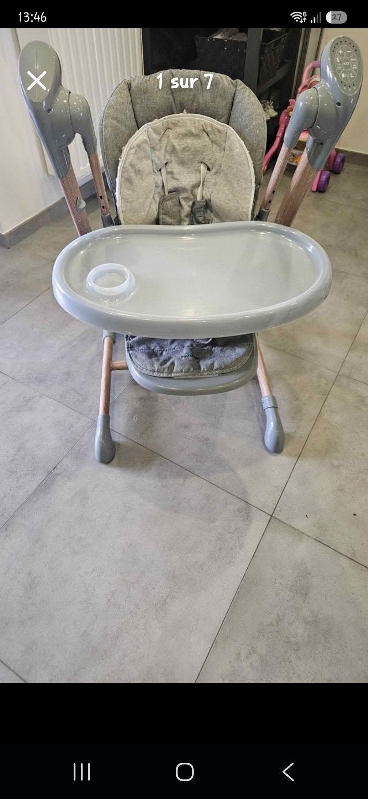 chaise haute / balancelle connectée Bo Jungle, Enfants & Bébés, Chambre d'enfant | Tables & Chaises, Enlèvement