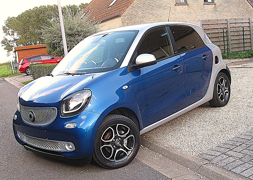 SMART ForFour, Serie: "PRIME", BLANCO gekeurd, Topstaat.!, Auto's, 898 cc, Sportstoelen, Blauw, Leder