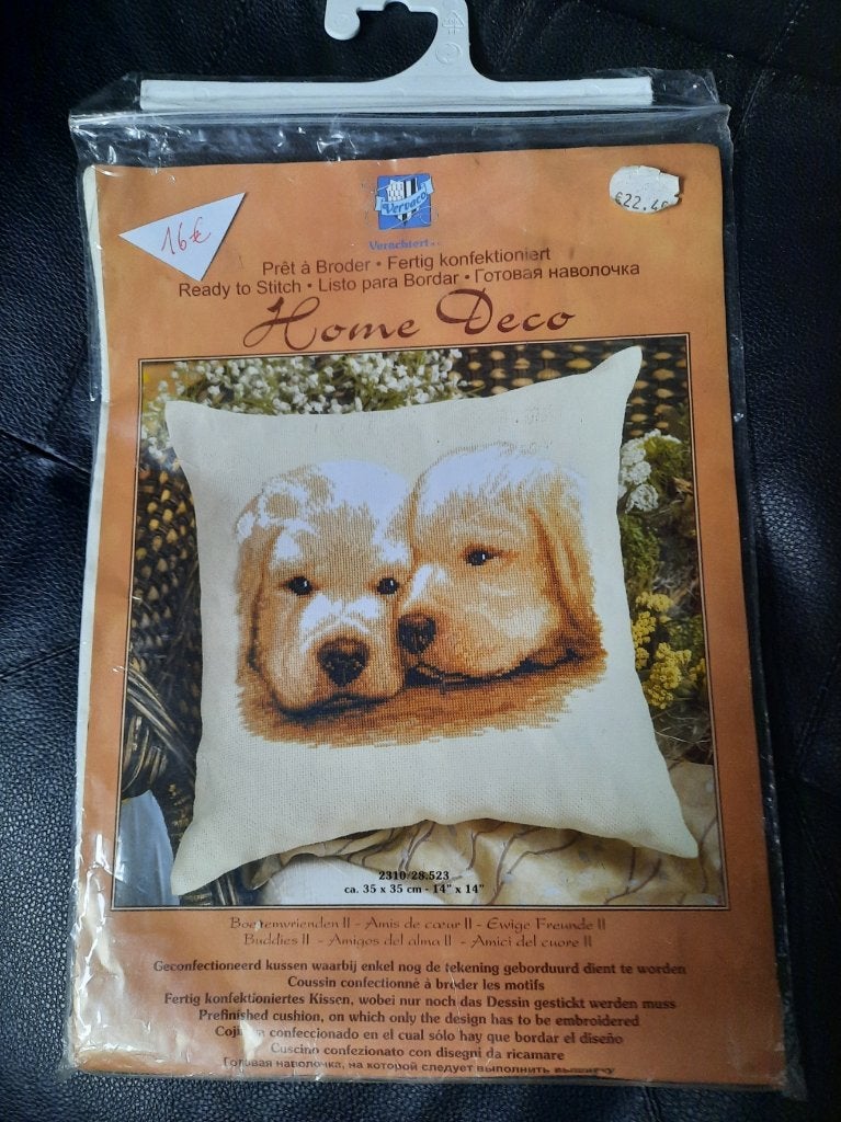 Paquet Vervaco - Coussin confectionné - Home Deco, Hobby & Loisirs créatifs, Broderie & Machines à broder, Enlèvement ou Envoi