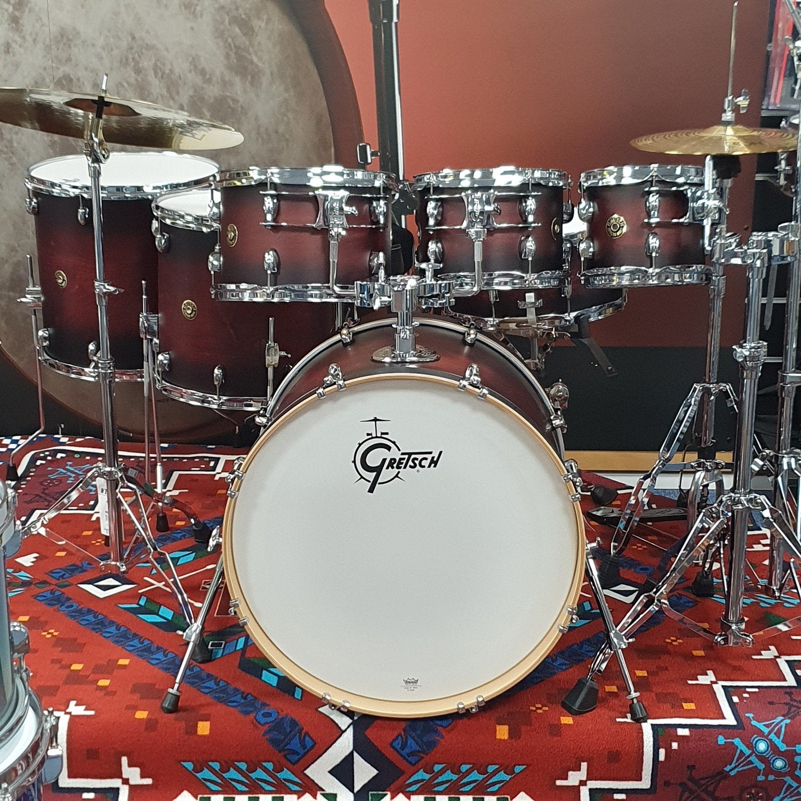Gretsch catalina maple: grote set in satin deep cherry burst, Ophalen of Verzenden, Nieuw, Overige merken