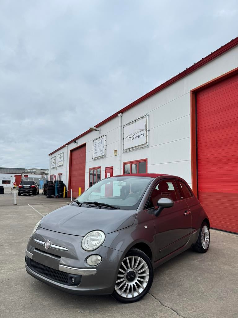Fiat 500C 2010 1.2i 124000km airco/usb/halfleder, 1242 cm³, Achat, 4 portes, Entreprise