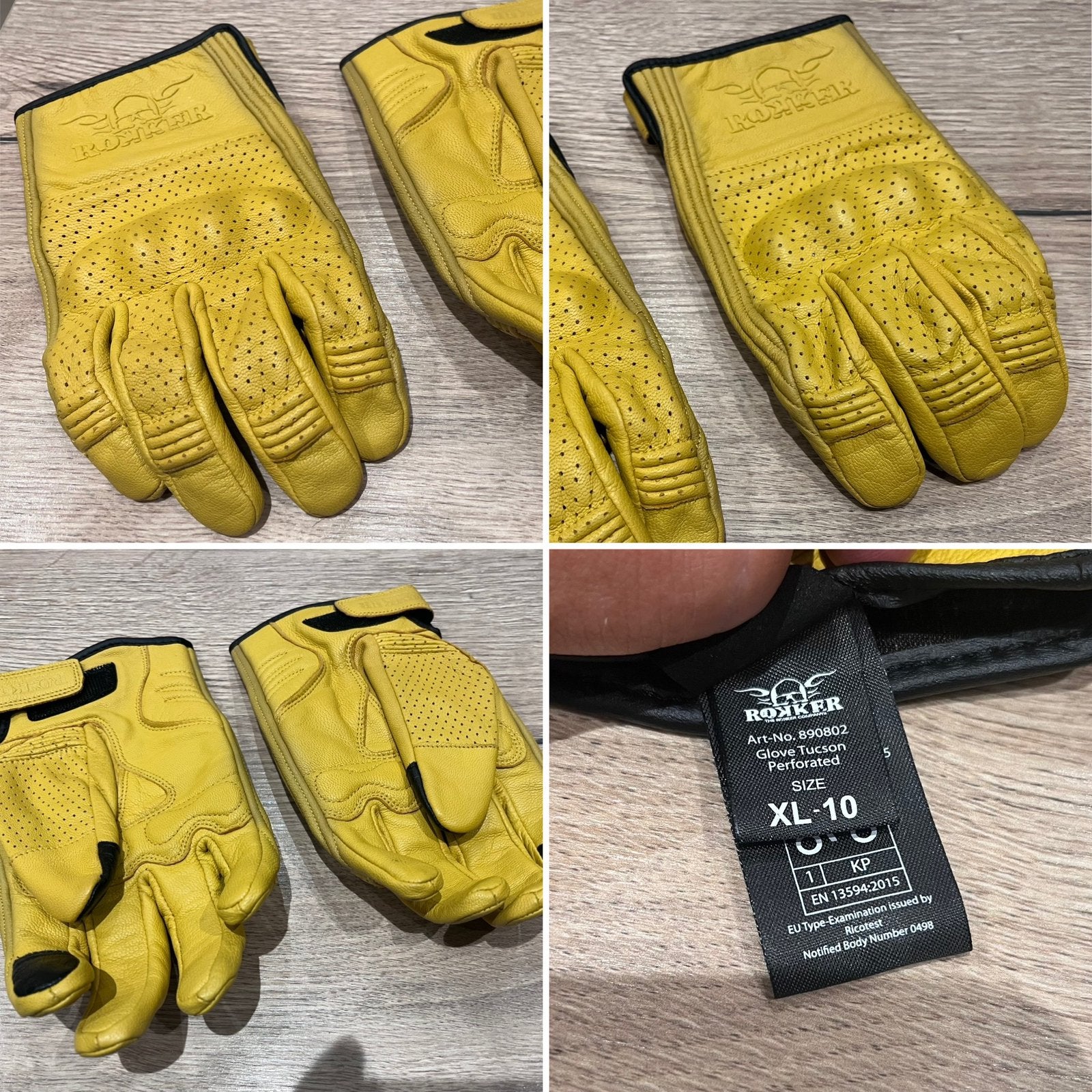 Gants Rokker XL neufs, Motos, Enlèvement, Neuf, sans ticket, Hommes, Gants