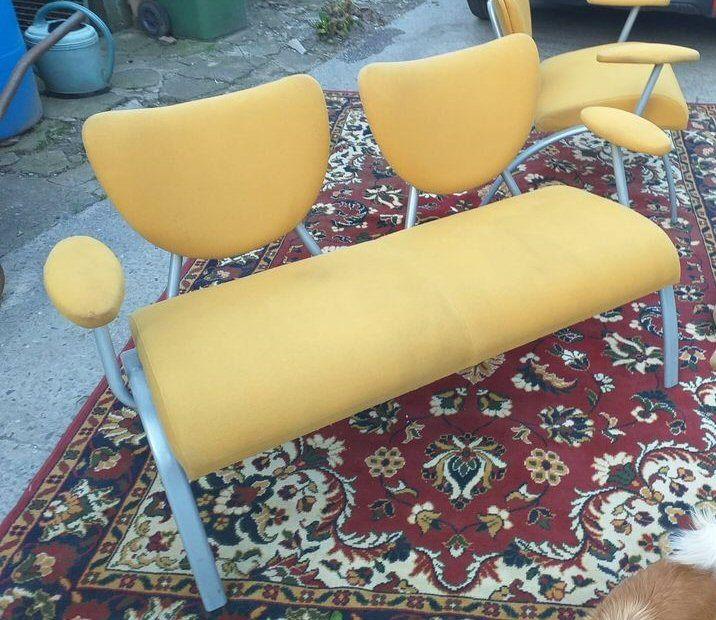 Italiaans bankstel, Trois personnes, Moins de 75 cm, Banc droit, Comme neuf
