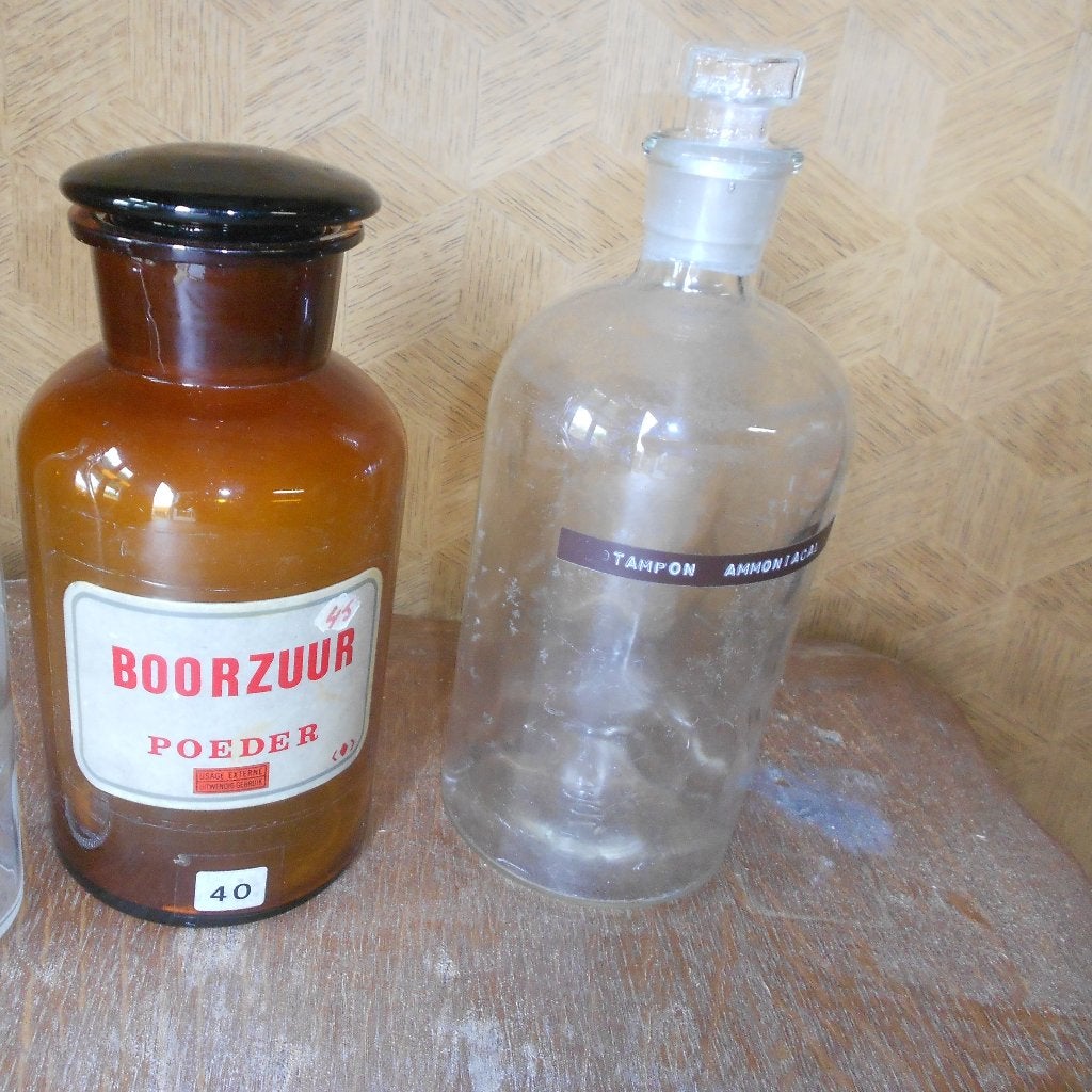 2 apotheekflessen, Ophalen of Verzenden