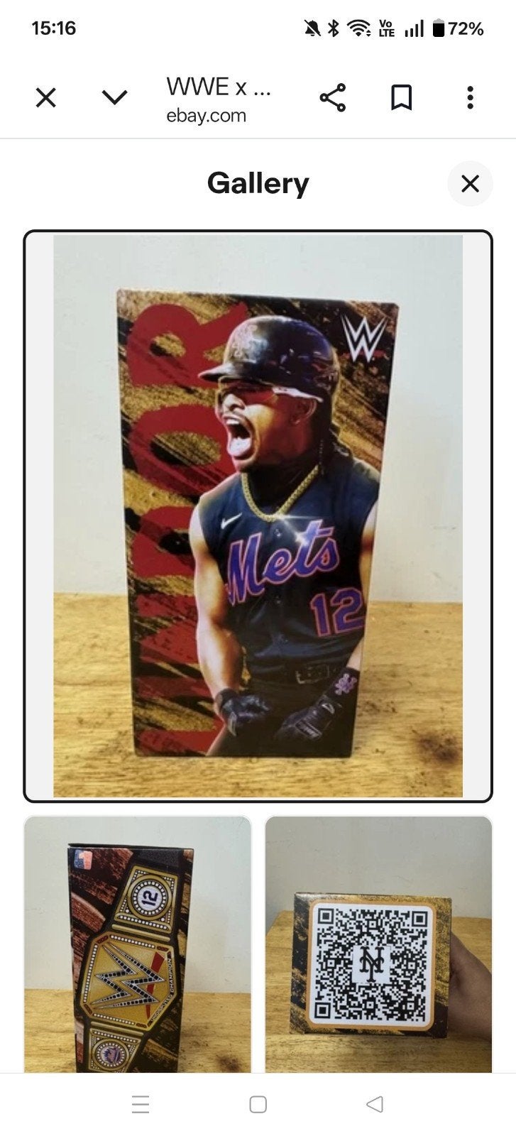 WWE x NY Mets Francisco Lindor SGA Bobblehead 2026, Ophalen of Verzenden, Nieuw