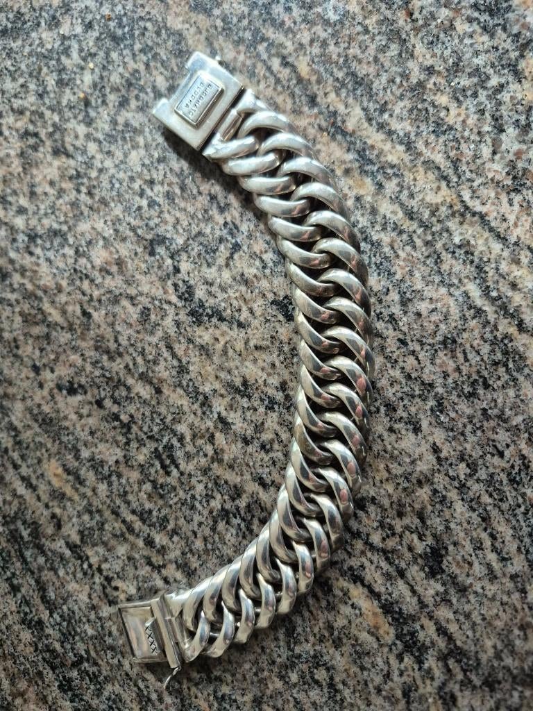 Buddha to Buddha Chain Big armband Zilver, Handtassen en Accessoires, Armbanden, Ophalen of Verzenden, Nieuw, Zilver, Zilver