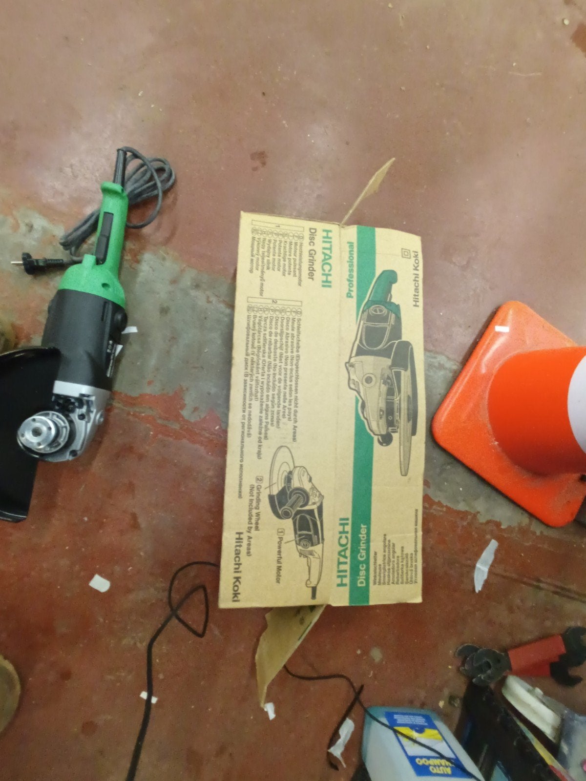 Hitachi slijpschijf machine, Doe-het-zelf en Bouw, Ophalen, Nieuw, 1000 watt of meer, Haakse handslijpmachine