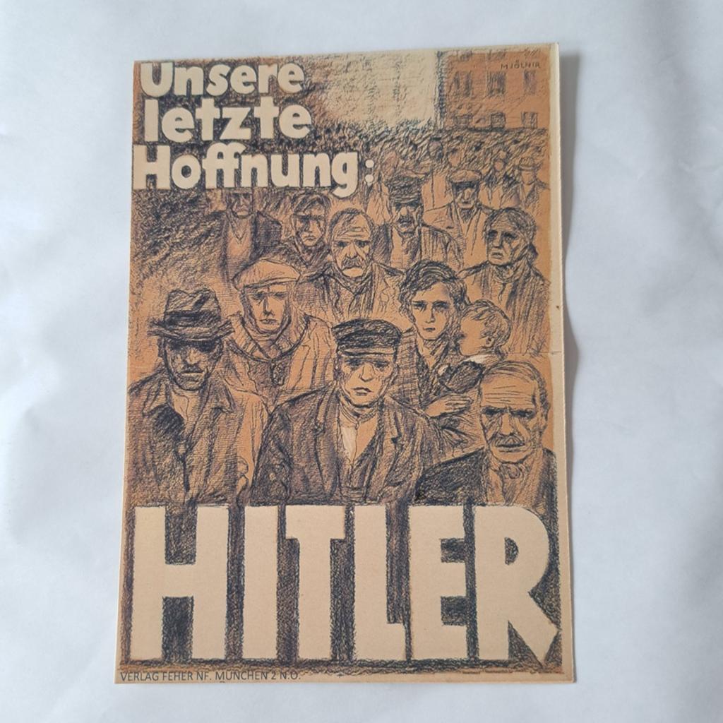 Carte postale allemande historique « Unsere letzte Hoffnung , Enlèvement ou Envoi
