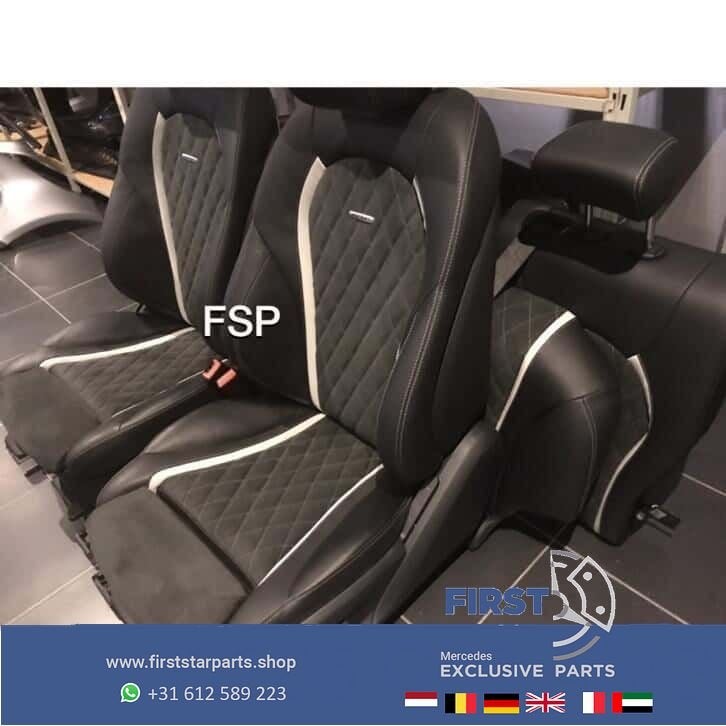 W205 C43 C63 AMG interieur Mercedes C Klasse 2018 Leer Sedan, Utilisé, -, -, Enlèvement ou Envoi