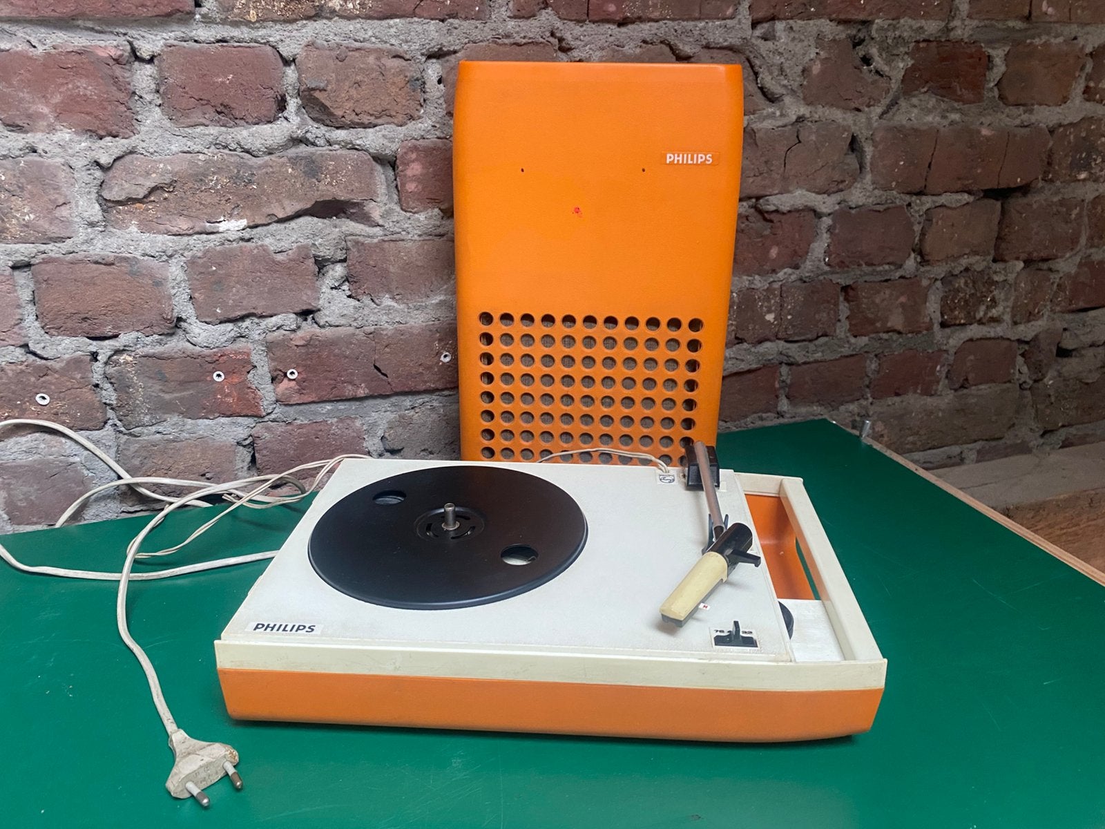 Vintage pick up portable Philips 22GF113  Années 60/70, Enlèvement ou Envoi, Utilisé, Tourne-disque, Philips