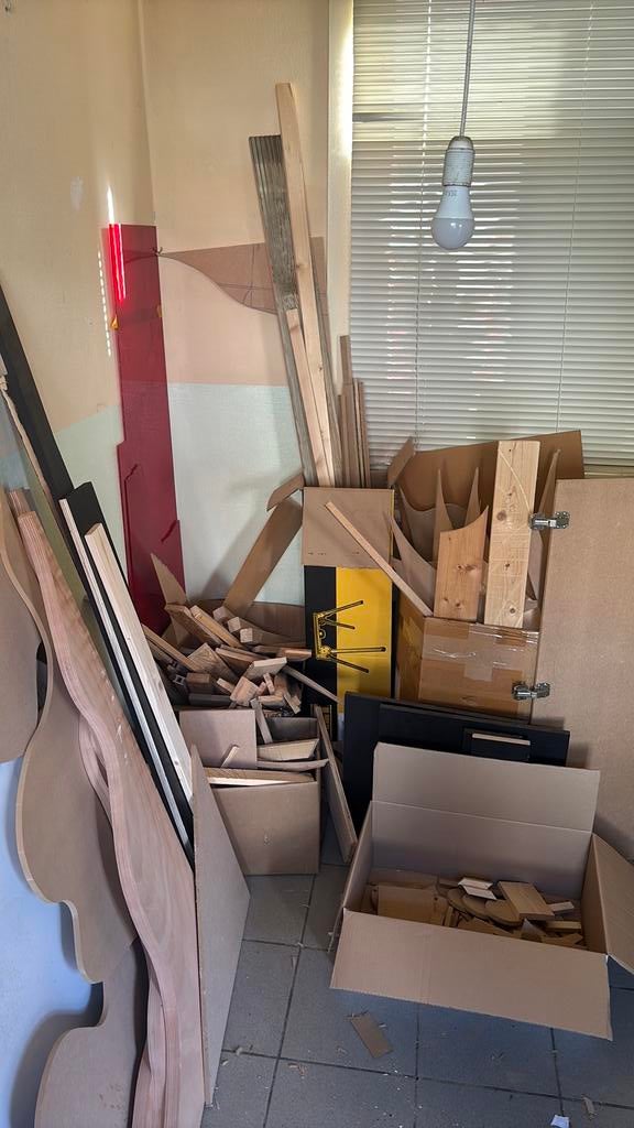 Gratis Hout resten, Doe-het-zelf en Bouw, Ophalen, Zo goed als nieuw