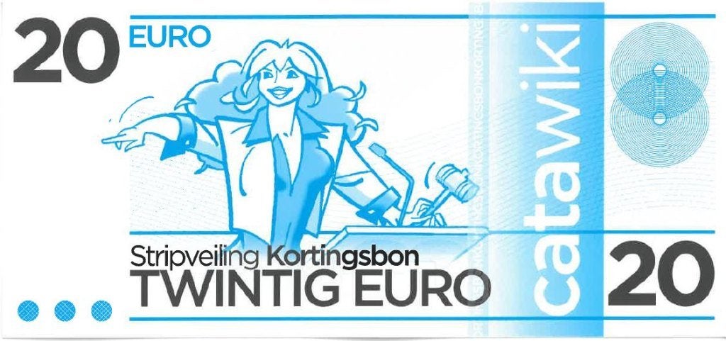 Catawiki stripveiling kortingsbon - met afb. van ‘Franka’, Eén persoon, Kortingsbon, Overige typen