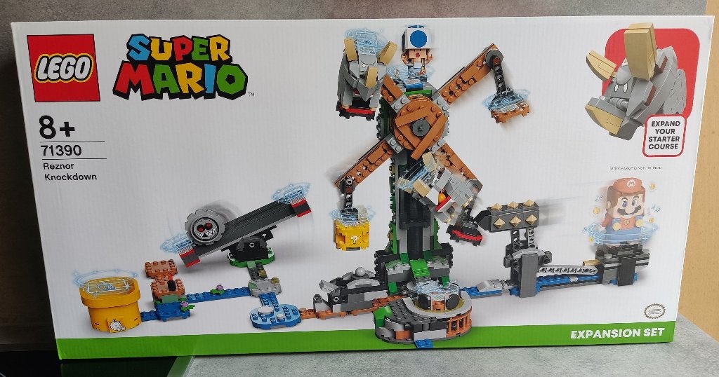 lego super mario 71390 ruzie met de reznors, Ophalen of Verzenden, Nieuw, Complete set, Lego