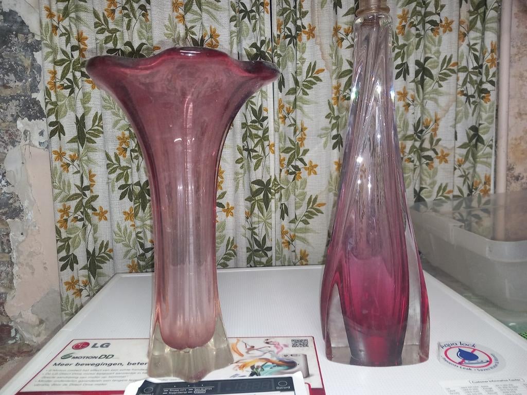 Vase + pied de lampadaire, Antiek en Kunst, Ophalen