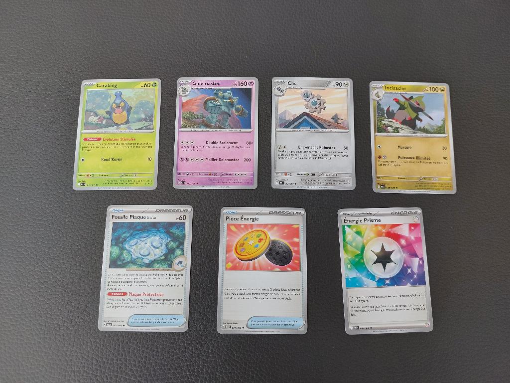 7 cartes Pokémon / BLK : Foudre noire, Enlèvement ou Envoi, Neuf, Plusieurs cartes