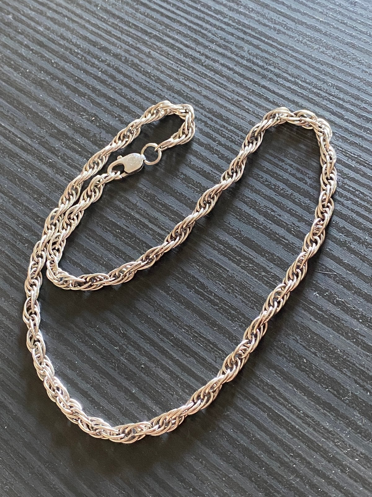 Chaîne en argent massif 925 - 38.16 grammes, Bijoux, Sacs & Beauté, Bracelets, Enlèvement, Comme neuf, Argent, Argent