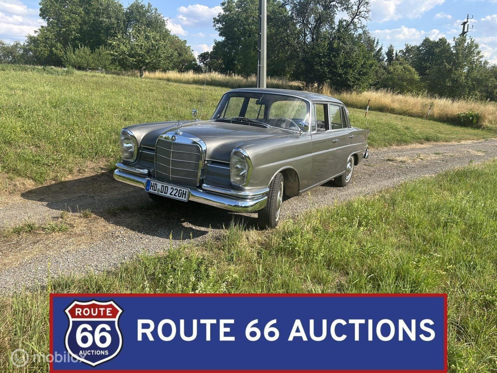 Mercedes-Benz 220 S | Route 66 Auctions, Autos, Oldtimers & Ancêtres, Achat, Entreprise, Boîte manuelle, Autre carrosserie