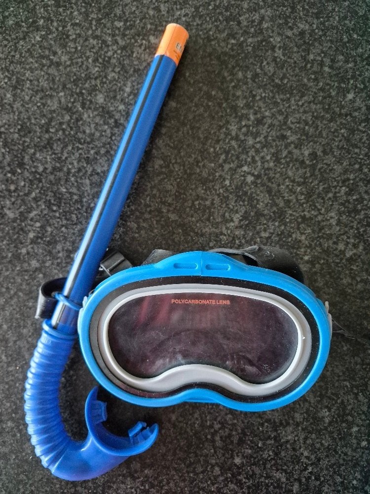 Duikbril met snorkel, Ophalen, Zo goed als nieuw, Snorkel