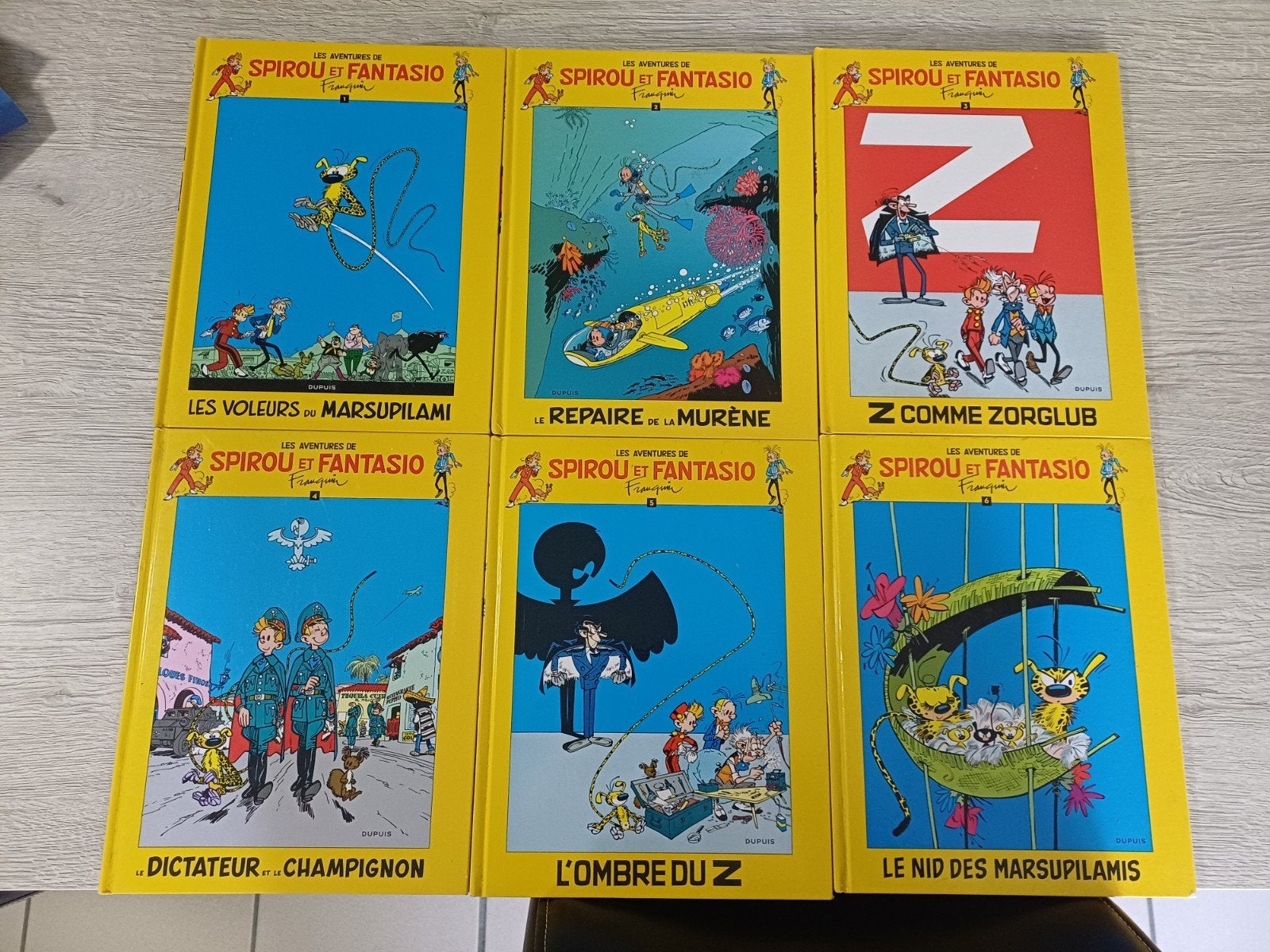 6 albums Spirou et Fantasio, Enlèvement ou Envoi
