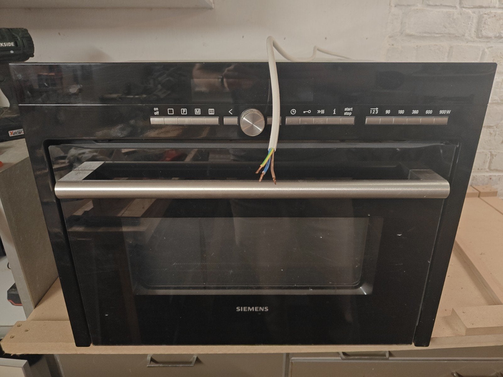 Siemens inbouw combi oven (microgolf defect), Elektronische apparatuur, Ophalen, 45 tot 50 cm, Gebruikt, Oven
