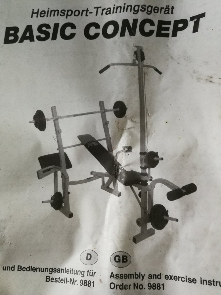 Table de musculation, Enlèvement, Utilisé, Autres types, Métal
