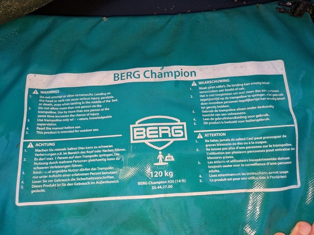 Trampoline berg 430, Ophalen, Gebruikt
