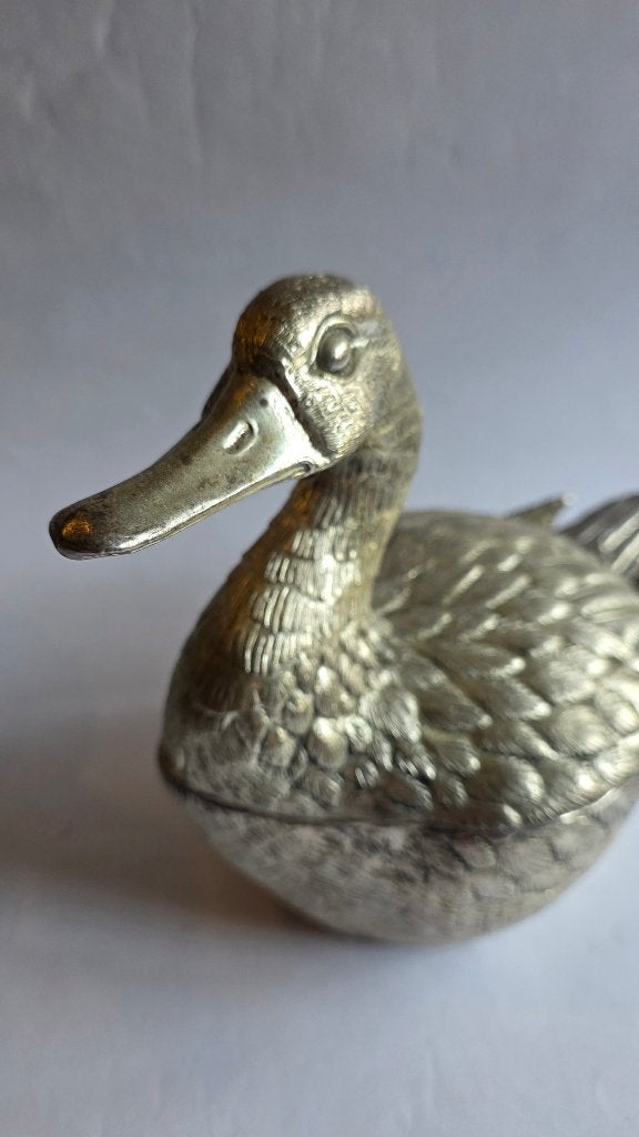 Mauro Manetti ijsemmer eenden 1 stuk, Antiquités & Art, Art | Objets design, Enlèvement ou Envoi, Autres types, Argent, Signé
