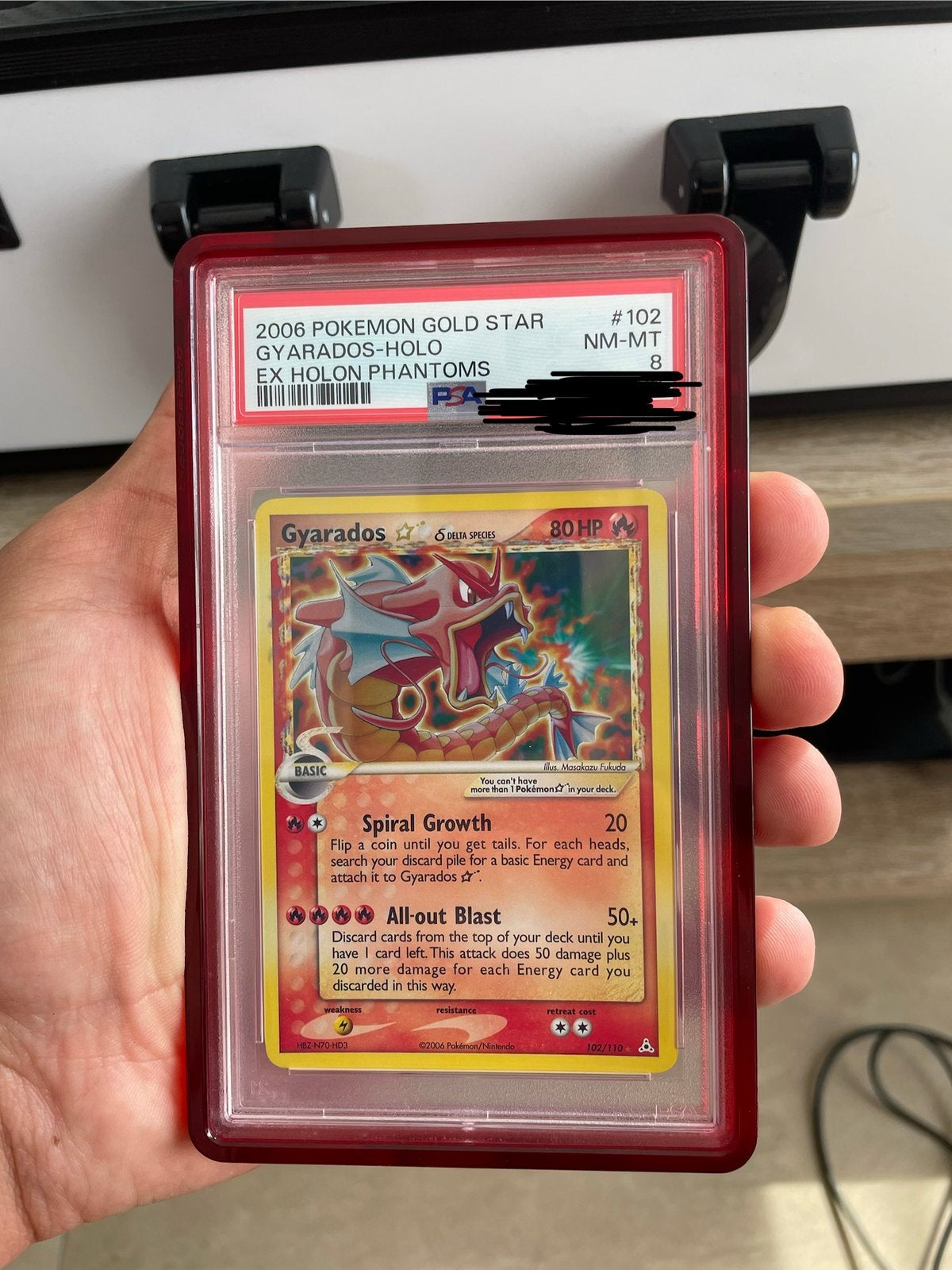 Gyarados gold star Psa 8, Ophalen, Zo goed als nieuw