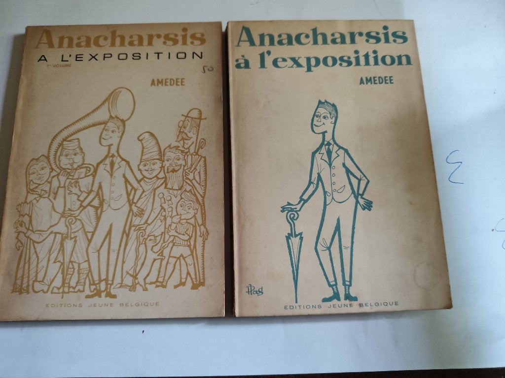 EXPO 58 -  Amédée. Anacharsis à l'Exposition. 2 volumes., Ophalen of Verzenden, Gelezen, Amédée