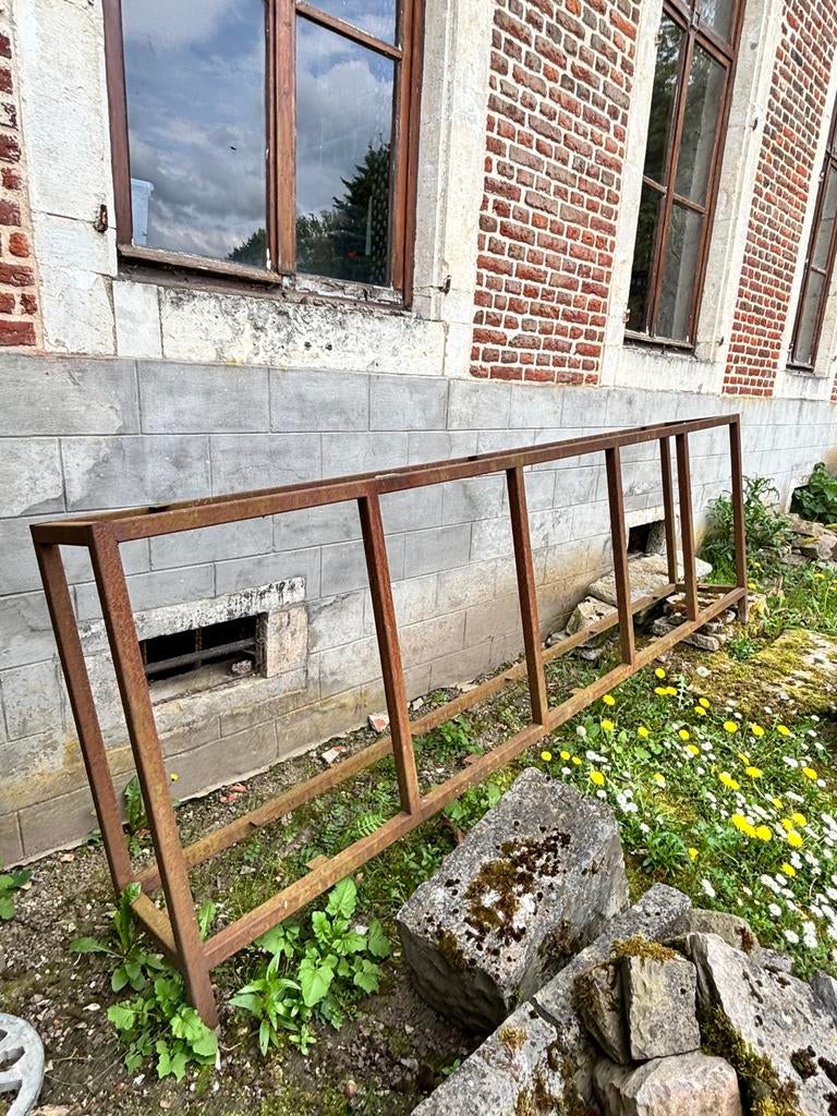 Ijzeren frame voor tafel of toog., Tuin en Terras, Overkappingen, Ophalen, Gebruikt, Overige typen
