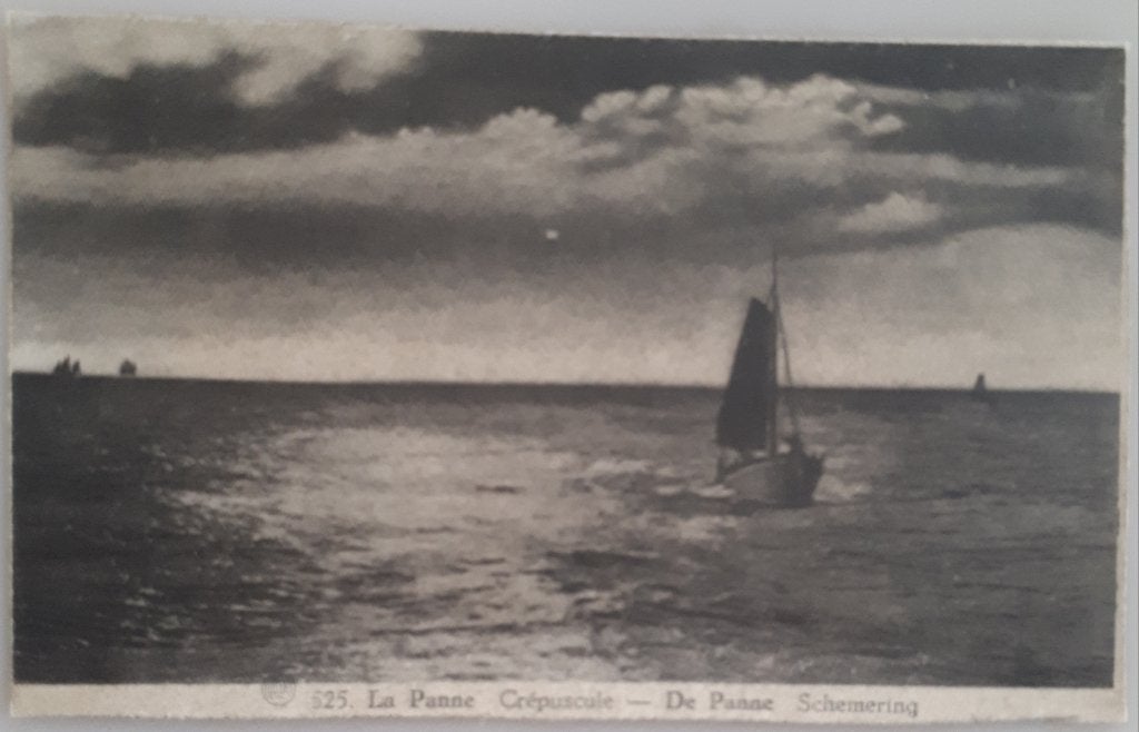CARTE POSTALE ANCIENNE DE PANNE : Crépuscule Ref E223, Enlèvement ou Envoi, Avant 1920, Non affranchie, Flandre Occidentale