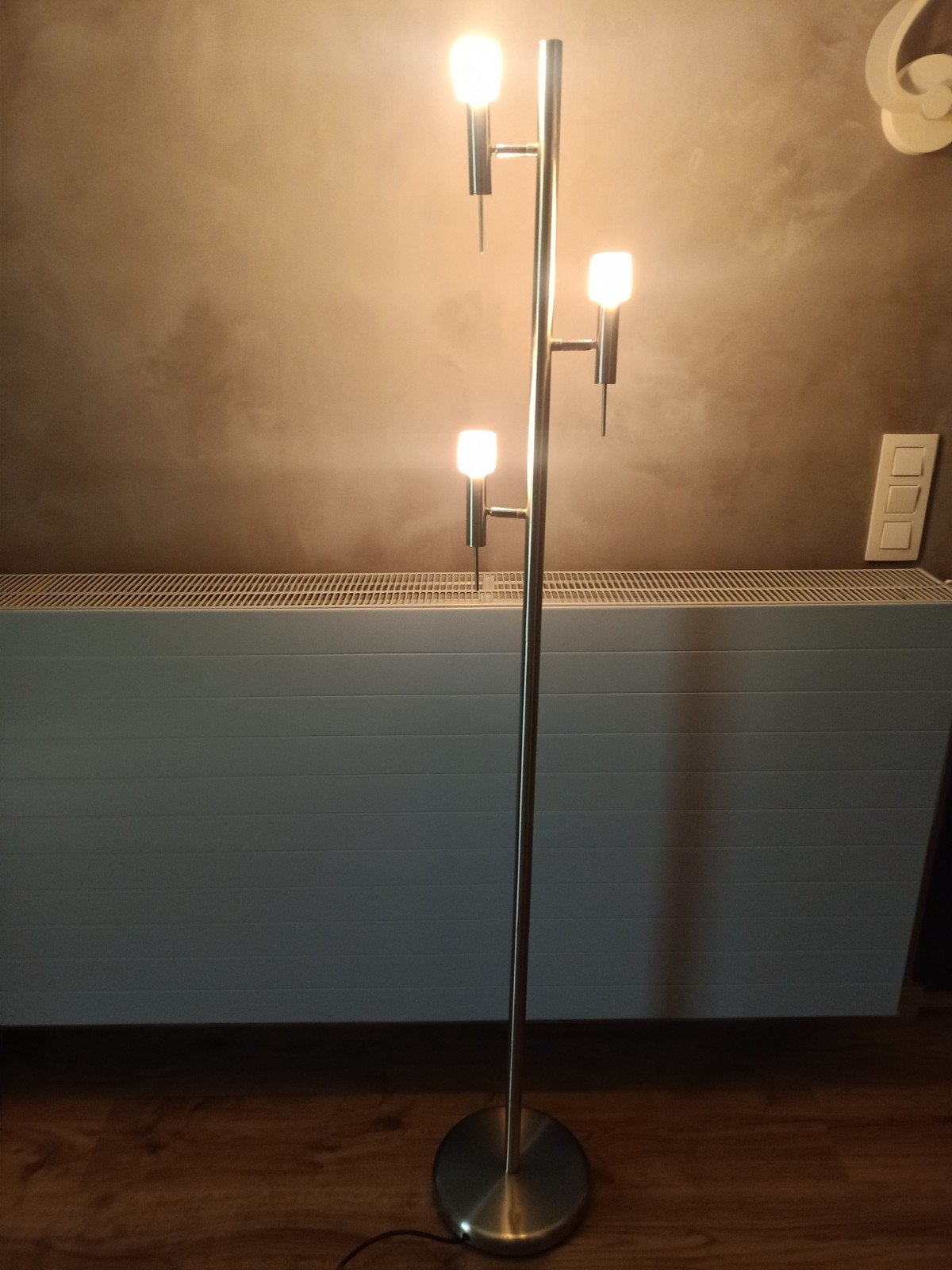 Lampadaire liseuse 3 feux - Métal Nickel Mat (Trio Leuchten, Ophalen, Gebruikt, Metaal, 150 tot 200 cm