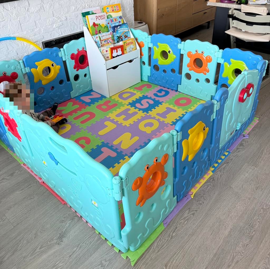 Grondspeelpark 175cm x 175cm, Kinderen en Baby's, Babyparken, Ophalen, Zo goed als nieuw