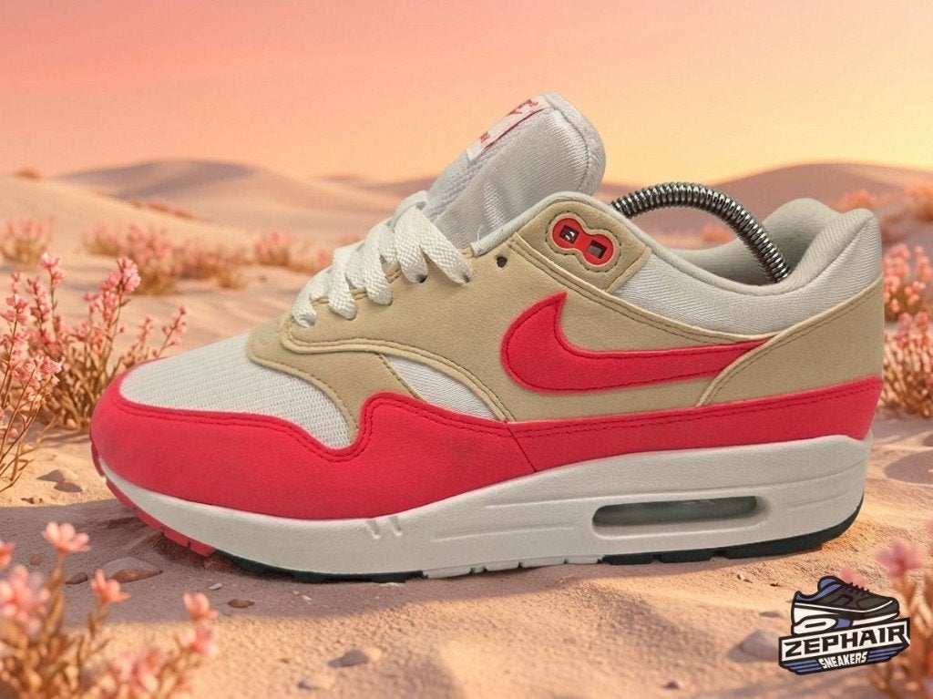 Nike Air Max 1 'Aster Pink' EU44 2024, Kleding | Heren, Schoenen, Verzenden, Wit, Nike, Zo goed als nieuw