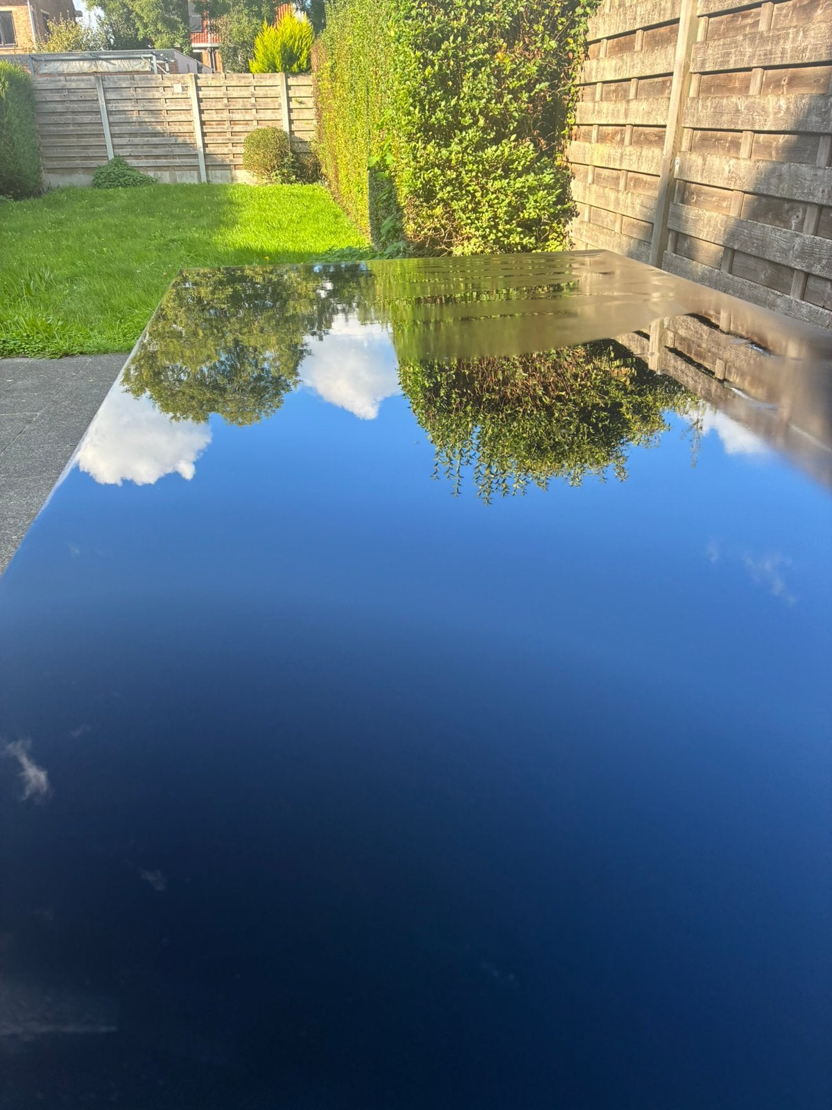 Tuintafel glas supermooi, Enlèvement ou Envoi, Comme neuf