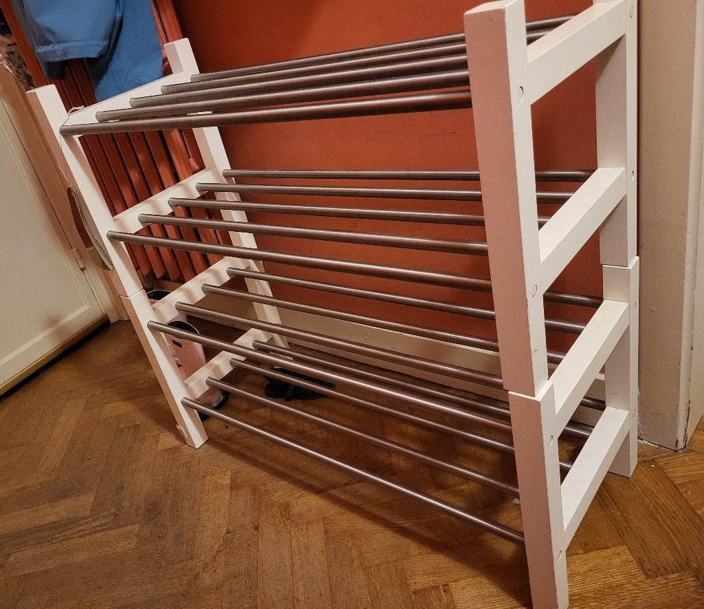 Étagères chaussures ikea tjusig x2, Enlèvement, Utilisé